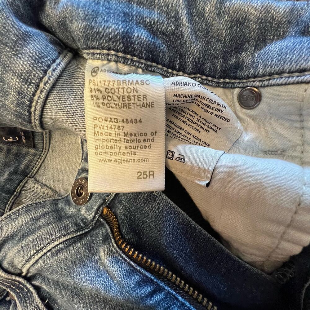 AG Adriano Goldschmied The Farrah Ankle HIGH-RISE SKINNY ANKLE DENIM Jean 25R - Picture 9 of 16